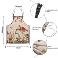 thumbnail image 3 of Red Mushroom Frog Light Pattern Kids Aprons for Girls and Boys,Adjustable Neck Strap Toddler Aprons for Kids Cooking Baking, 3 of 6