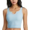 thumbnail image 2 of YueHuiYing Women's V Neck Crop Tops Basic Trendy Notched Sleeveless Slim Fit Summer Y2k Crop Tank Top, 2 of 5