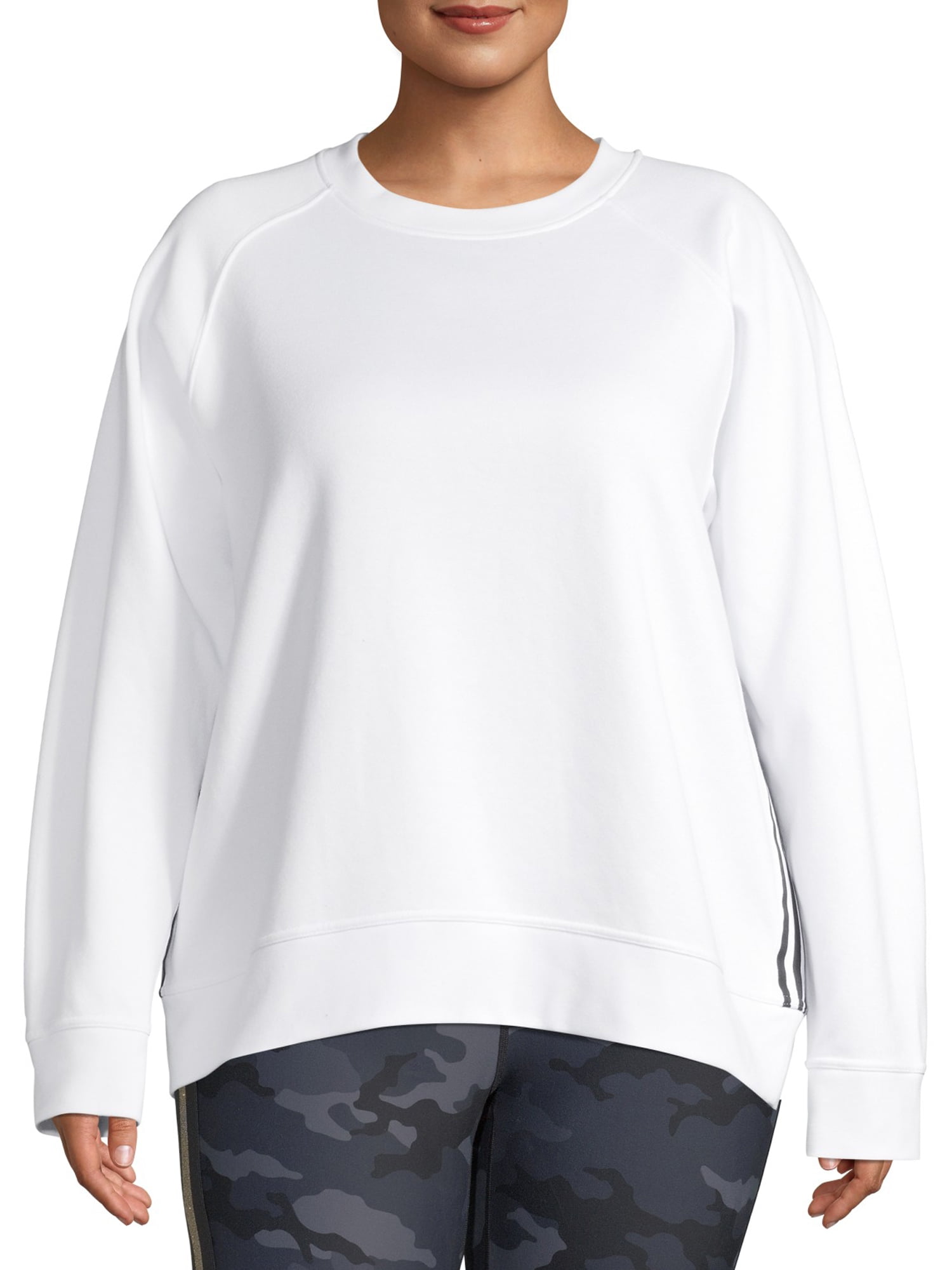 plus size crew neck sweatshirts