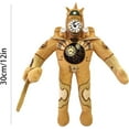 thumbnail image 5 of Toilet Man Plush, Cameraman Plush 9-inch Toys Funny Soft Stuffed Anime Toilet Plush for Fans Kids Friends and Collectors Halloween Christmas Birthday Present- Clock Man, 5 of 11