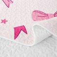 thumbnail image 5 of Erosebridal Cute Princess Bow Twin Quilt Set for Girls, Cartoon Star Print Twin Coverlet Set, 2-Piece, 5 of 7