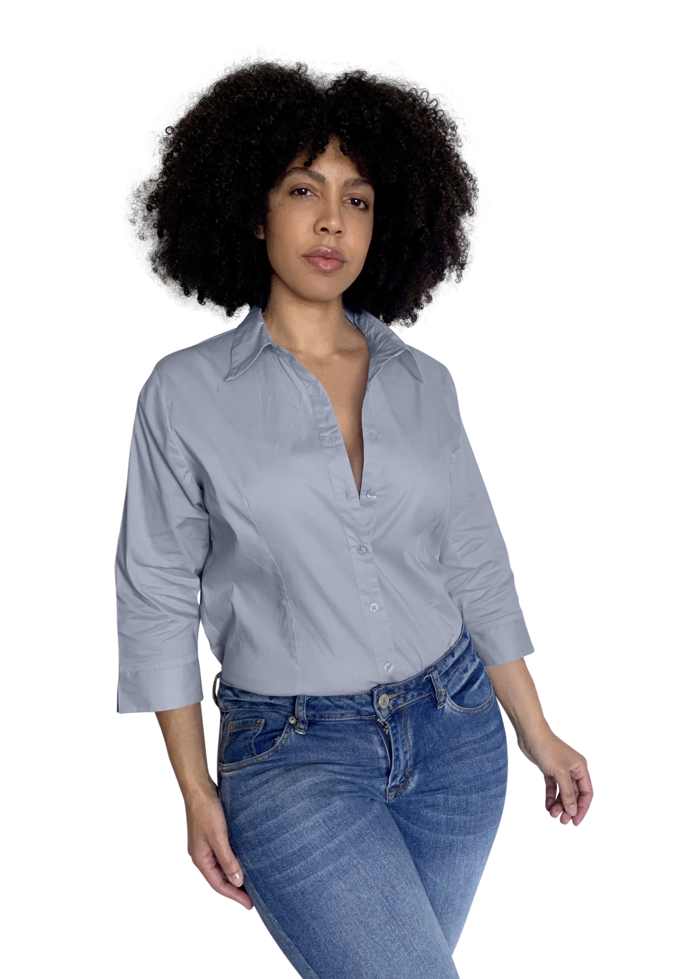 Plus Size Button Down Shirts 