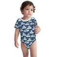 thumbnail image 3 of Daiia Snow Penguin Printed Unisex-Baby Short Sleeve Onesies Bodysuits Baby Climbing Clothes Soft and Comfortable Romper with Expandable Shoulder Design-3 Months, 3 of 8