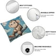 thumbnail image 4 of Monkey Cushion Case for Kids Boys Girls Teens Toddler Cute Cartoon Monkey Decorative Pillowcase Wild Animal Throw Pillow Covers, 4 of 5