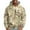 Beige, variant on TQWQT Men's Camo Hoodie Casual Fleece Big and Tall Hoodie Hooded Long Sleeve Pullover Camouflage 6XL Hoodies with Pockets Khaki M