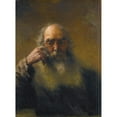thumbnail image 3 of Grigory Grigorievich Myasoedov 19x24 Black Modern Framed Museum Art Print Titled - Portrait of a Man, 3 of 5