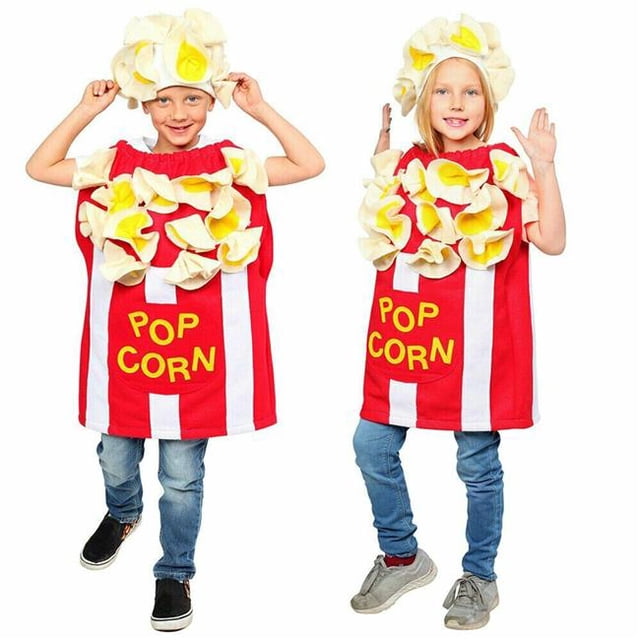 Dress Up America 1052-M-L Popcorn Costume - Medium & Large