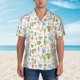 thumbnail image 2 of Balery Cactus Plants Camisas hawaianas de manga corta para hombre, camisas playeras de corte holgado, camisas de vacaciones con botones,Large, 2 of 7