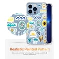 thumbnail image 2 of Good Vibes Clear Case for iPhone 13 Pro,Aesthetic Art Design Case for Men Women,Unique Soft Transparent TPU Bumper Case Cover, 2 of 5