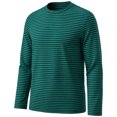 thumbnail image 4 of Spazoro Boys Long Sleeve T-Shirt with Crew Neck, Breathable Stretchy Striped Lightweight Casual Tee Shirts for Daily Wear Green Size 11-14, 4 of 6