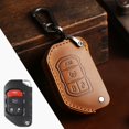 thumbnail image 1 of Car Key Fob Cover Case Protector For Jeep Wrangler Sahara Rubicon Car Key Case Fob Cover Leather, 1 of 24