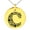 Gold, variant on Stainless Steel Letter C Initial Dotted Monogram Engraved Small Medallion Circle Charm Pendant Necklace