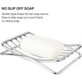 thumbnail image 5 of Soap Dish Stainless Steel Bar Soap Holder for Shower Bathroom, Self-Draining Soap Dishes Sponge Holder for Kitchen Sink, Easy Cleaning Quick Dry (Soap Saver Not Included), 5 of 7