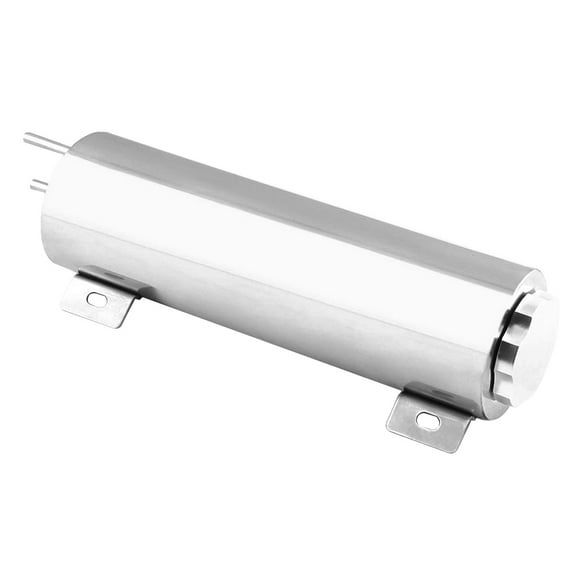 LEORX Durable Stainless Steel Car Oil Catch Can Lightweight Portable Reservoir Tank for Car Use Silver