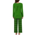 thumbnail image 4 of Tumotour Pajama Sets For Women 2 Piece Loungewear Long Sleeve Shirts And Pants Outfits Fall Sleepwear With Pockets, 4 of 7