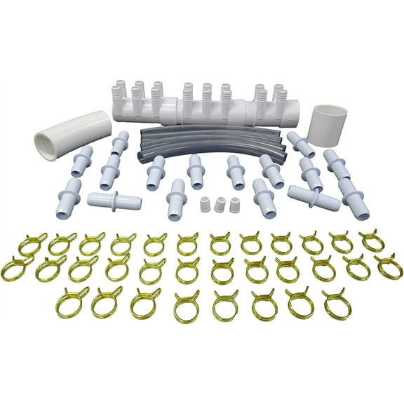 Manifold Hot Tub Spa Part 16 3/4" Outlets with Coupler Kit Video How to