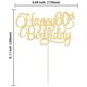 thumbnail image 2 of Adorno para Pastel Ephlyn 60º Cumpleaños Brillo Dorado 20 cm, 2 of 7