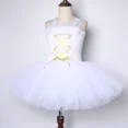 thumbnail image 5 of Vestido de tutú de ángel de la guarda blanco para niñas, vestidos de fiesta de cumpleaños, disfraces de Halloween para niños con plumas de ángel, varita de hada y alas, 5 of 5