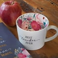 thumbnail image 4 of Best Teacher Ever Floral Coffee Mug, Encouraging Coffee Cup for Mentors/Educators 13 oz, With Love, 4 of 4