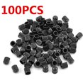 thumbnail image 2 of 100x Black Tire Valve Stem Caps Covers Air Wheel Car/Truck/Motorcycle Universal, 2 of 8