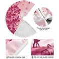 thumbnail image 2 of Coolnut Valentine's Day Love Christmas Tree Skirt Home Decoration Large Round Christmas Tree Skirt for Holiday Party Home Christmas Day Ornaments,47.2", 2 of 6