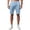 Light Blue, variant on uikmnh Shorts Men Men's Summer Linen Shorts with Pockets Short Trousers Beach Shorts Size:M