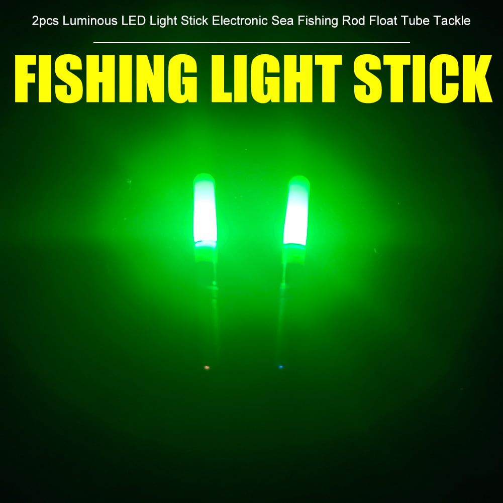 2pcs Luminous LED Light Stick Electronic Sea Fishing Rod Float Tube Tackle 