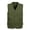 Army Green, variant on Ikevan Men'S Outdoor Vest Leisure Jacket Lightweight Vest with Zip Many Pockets Beige 10(XL)