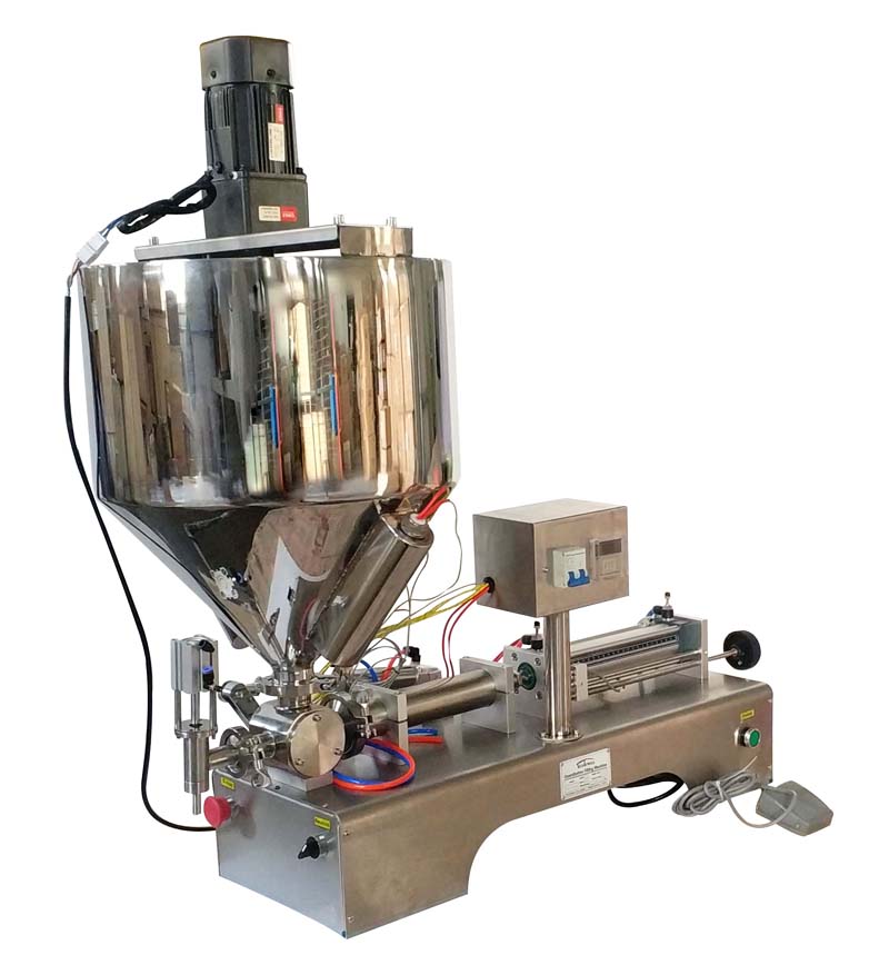 TECHTONGDA 110V 10300ml Paste Liquid Heating Mixing Filling Machine