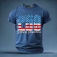 thumbnail image 2 of JAJAHO Independence Day T Shirts For Men Short Sleeve Crew Neck Tees Red White And Blue Top Celebrate America's 250Th Anniversary, 2 of 5