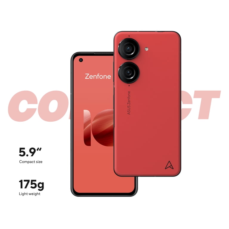 ASUS Zenfone 10 本体 レッド ASUS Zenfone 10 Cell Phone, 5.9” FHD+ AMOLED 14 4Hz, IP68, 32MP