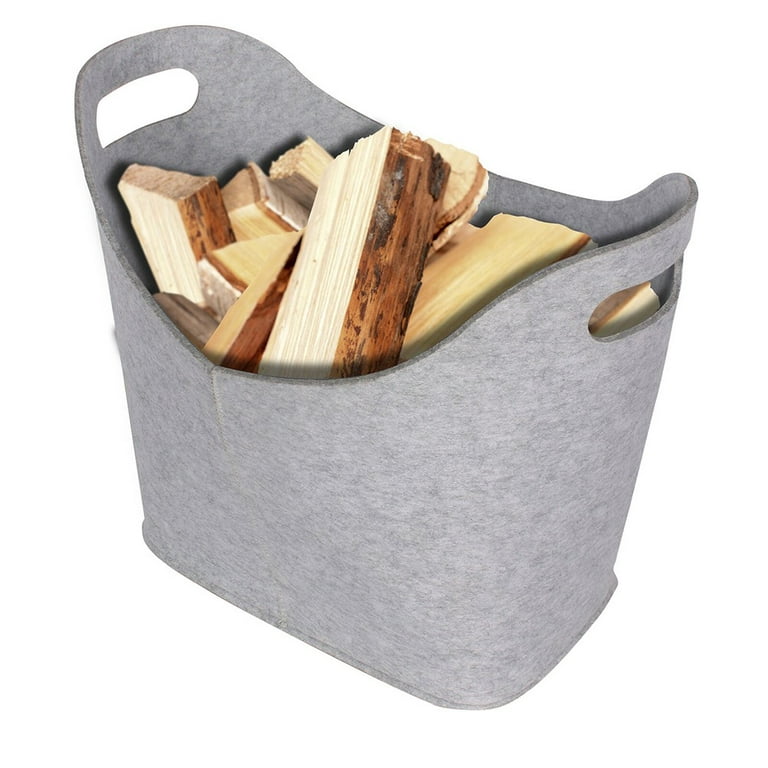 Felt Basket For Firewood Basket Firewood Bag Firewood Basket Felt