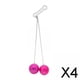 thumbnail image 1 of 4xClick Cack Ball Swinging Ball Toys Habilidades Motoras Finas Juguete Sensorial Para Exteriores Rosa Rojo 4 piezas, 1 of 8