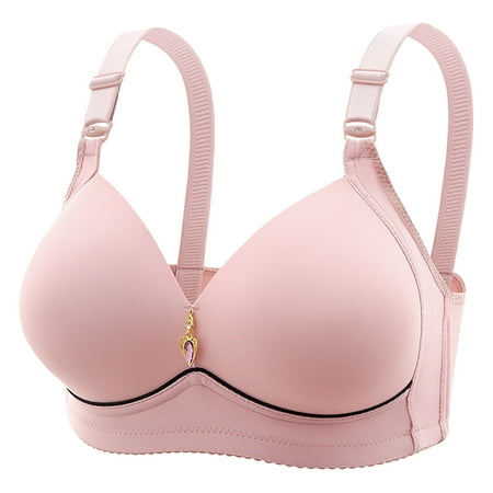

Ladies Non Steel Ring Comfortable Breathable Gathering Lingerie Non Thin Cup Smooth Text Bras for Women