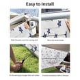 thumbnail image 7 of 4th of July RV Awning Sun Shade Screen 9'X7' Blue Stars Anchor Mesh Sunscreen American Flag Wood Grain Awning Shade Screen with Zipper UV Blocker Completed Kits for RV Motorhome Camper, 7 of 7