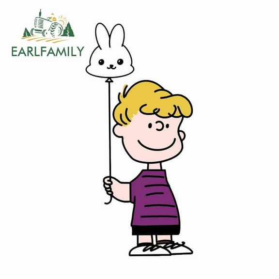 EARLFAMILY 5.1" Snoopy Cartoon Car Stickers Fashionable Waterproof Campervan Skateboard Windows Vinyl Decal Amusing Occlusion Scratch Car Accessories