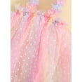 thumbnail image 6 of FEORJGP Toddler Baby Girl Summer Romper Infant Cute Sleeveless Princess Dress Jumpsuit Gradient/3D Flower/Butterfly/Feather Bodysuit Newborn Tulle Party Dress for Daily Holiday, 6 of 9