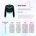 thumbnail image 6 of inlzdz Kids Girls Sport Athletic Jacket Long Sleeve Figure Ice Skating Top Costume Zipper Contrast Light Purple 6, 6 of 7
