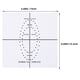 thumbnail image 4 of Plantilla de posicionamiento para barrera de perforación de dique de goma dental, 2 unidades, 4 of 7