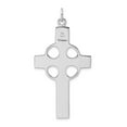 thumbnail image 5 of Auriga Fine Jewelry 925 Sterling Silver Rhodium-plated Polished Celtic Cross Pendant for Women, 5 of 6