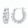 thumbnail image 1 of Earrings Lace Deco Zircon Inlay U-Shaped Style Crafted for Everyday, 1 of 2
