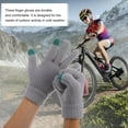 thumbnail image 5 of PAMINGONO 1 Pair Touch Screen Knitted Gloves Unisex Warm Winter Outdoors Grey Cotton, 5 of 8