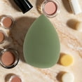 thumbnail image 4 of Unique Bargains 1 Set Reusable Teardrop Face Makeup Sponge for Bedrooms Green Hydrophilic Polyurethane, 4 of 5