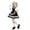 Black, variant on Levmjia Women Maid Costume Set Short Sleeve Dress Bow Tie Soft Cute Fashion Outfit Halloween Theme Party Carnival Holiday Themed