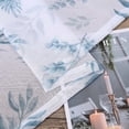 thumbnail image 6 of 2 Panels Semi Sheer Voile Tier Curtains, Linen Floral Printed Rod Pocket Small Curtain, 6 of 8