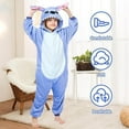 thumbnail image 3 of Pajamas Halloween Kids One Piece Cosplay Cartoon Teens Party Stitch Jumpsuits, 3 of 5