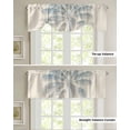 thumbnail image 4 of Tie Up Valance Curtain for Kitchen, Rustic Tropical Plant Vintage Palm Tree Rod Pocket Short Curtains Adjustable Tie-Up Shade Valances, Chic Wood Board Window Treatment for Bathroom Living Room Bedroom, 4 of 7