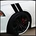 thumbnail image 3 of Sticker Connection | Fender Stripes Hash Marks | Vinyl Decal Universal for Car Truck Sticker Racing Stripe | 7"x20" (Gloss Black), 3 of 4