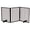 Walnut-3 Panels, variant on BAYUELSWU Freestanding Wooden Pet Gate, Foldable Pet Dog Gate, 3 Panels 24'' Tall Fence for Doorways, Stairs (Brown)
