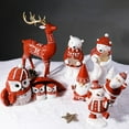 thumbnail image 4 of 1pcs Bear With Star Figurine Statues, Christmas Bear With Star Resin Ornaments for Home Decor Accents Living Room Office Bookself Tabletop Mantle Christmas Decoration, 4 of 4